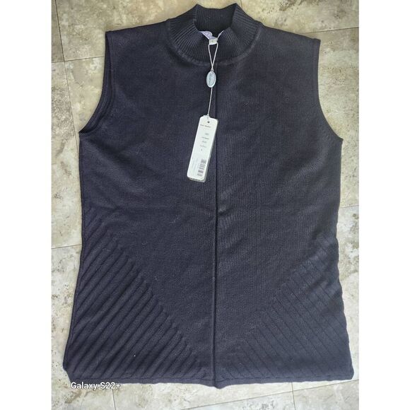 E58 Variations sleeveless mock turtleneck NWT - Picture 1 of 6